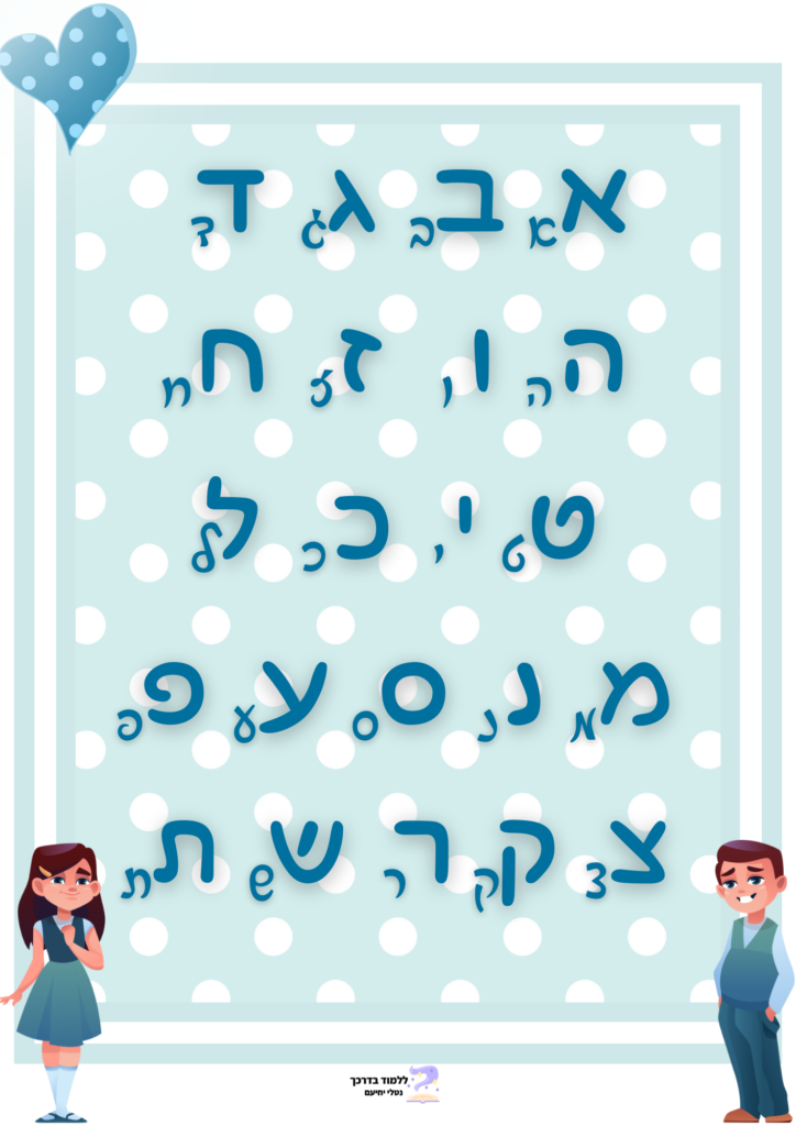 הכרות עם אותיות הא-ב – studyourway ללמוד בדרכך