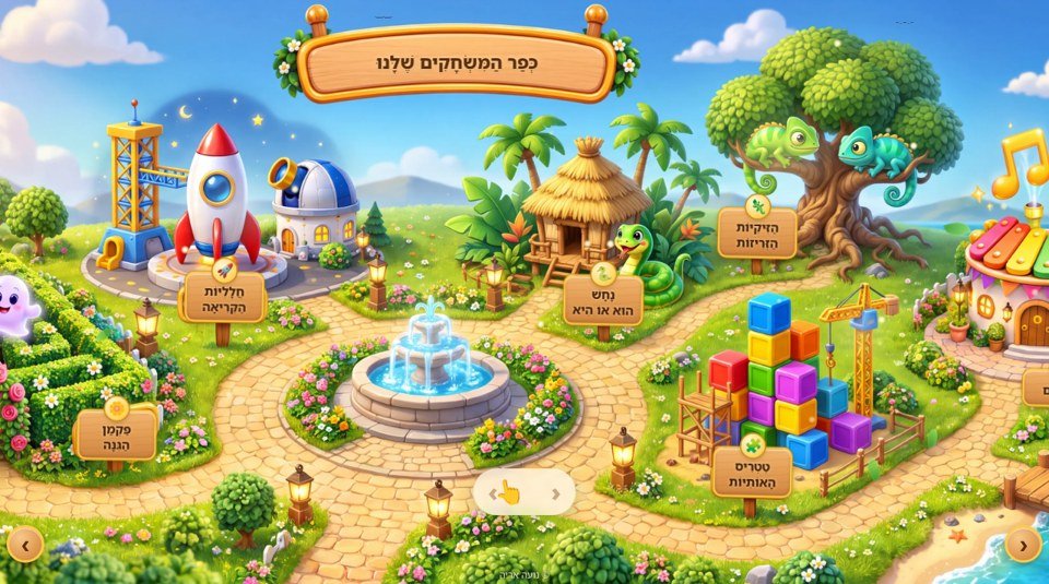 כפר המשחקים שלנו - משחקי קריאה מאת נועה אריה